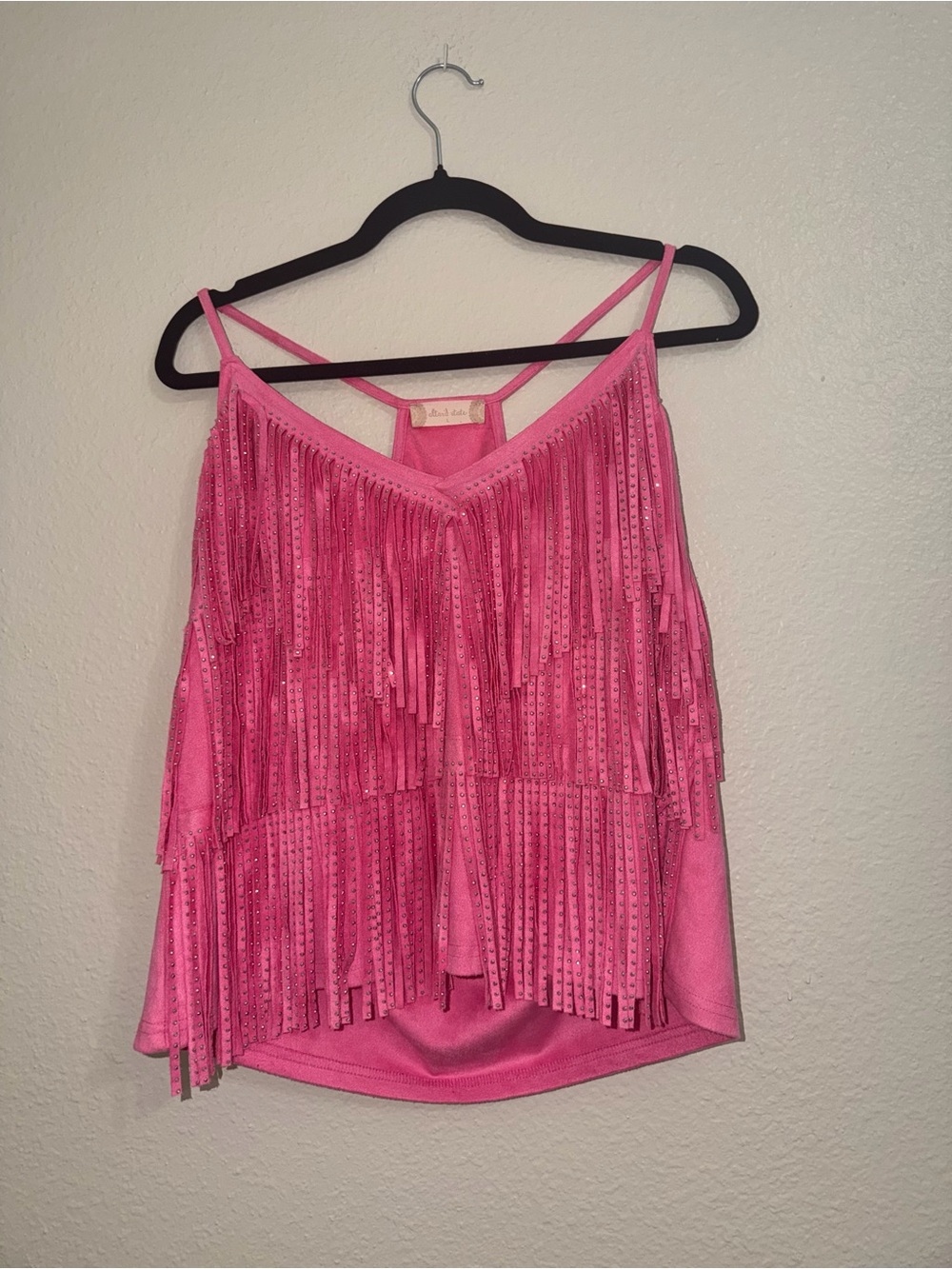 Pink Fringe Cami Tank - Altard State - Picture 2 of 7